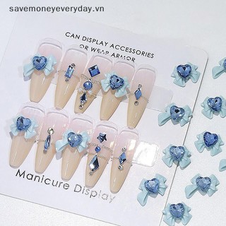 [savemoneyeveryday] 10 Chiếc 3D Nơ Nhựa Móng Tay Quyến Rũ Ruy Băng Hồng Nơ Kim Cương Giả Phụ Kiện Trang Sức Trang Trí Làm Móng Tay DIY Salon Phụ Kiện Quà Tặng [vn]
