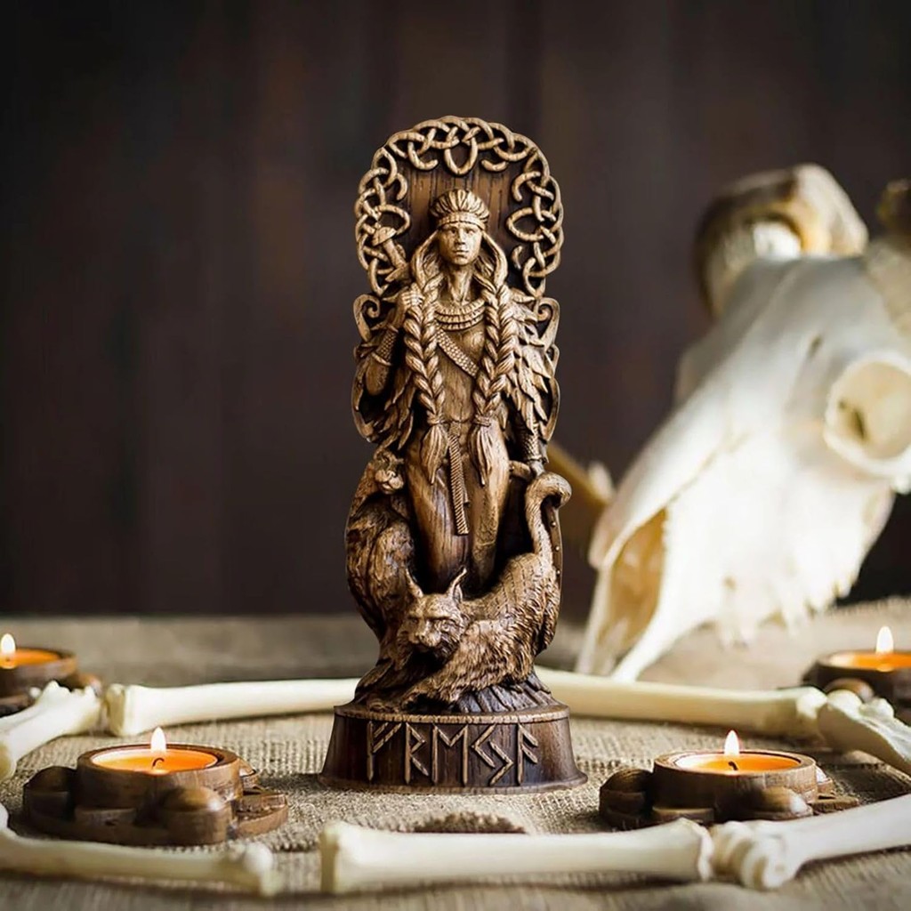 Tượng trang trí thần thoại Bắc Âu, Odin, Thor, Loki, Freya, Tượng trang trí Viking cho gia đình và quà tặng, Áp dụng cho tủ rượu và kệ sách