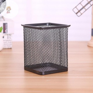 TWE Sắt Rỗng Để Bàn Lưu Trữ Xô Sinh Viên Văn Phòng Phẩm Đa Năng Màu Đen Vuông Tròn VN