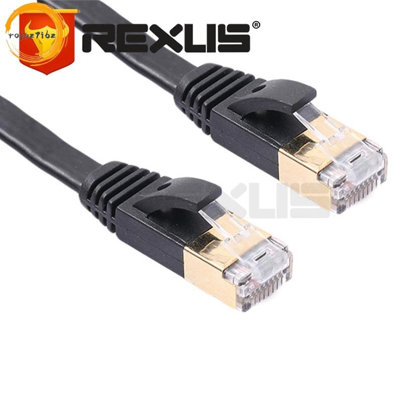 REXLIS 5FT Cat7 RJ45 Cáp LAN có thể điều chỉnh Cáp Ethernet có thể thu vào Cáp mạng Internet phẳng cho bộ định tuyến máy tính Laptop