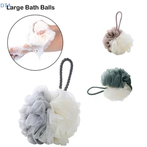 DTA Tắm Lưới Bọt Biển Tắm Puffs Bong Bóng Body Tẩy Tế Bào Chết Bàn Chải Mềm Làm Sạch Da Chà Lưng Bàn Chải Đồ Dùng Phòng Tắm PO