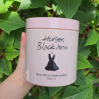 Hấp dầu siêu mượt Huiger Black Dress Beautiful Hair Mask 1000ml [ TN ]