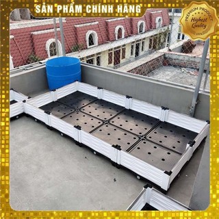 Chậu lắp ghép nhựa HDPE/PP 200x100x23cm: Thẩm mỹ, bền bỉ, dễ lắp đặt, phù hợp mọi cây trồng đô thị