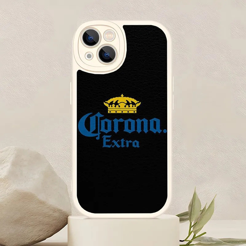 TP-1 Corona Thêm Bia Ốp Lưng Điện Thoại Iphone 17,15 Pro Max 14 Pro 11 13 12 Mini X Xr Xs Max 8 Puls Se 2020 Da Cừu Silicon