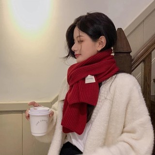 Khăn dệt kim dày, chống gió, màu trơn - Perfect cho mùa đông đi xe máy và trượt tuyết