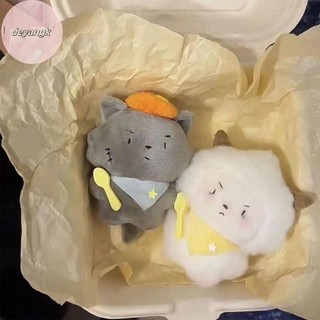Deyangk Dễ Thương Sang Trọng Sói Móc Khóa Hoạt Hình Cừu Mặt Dây Chuyền Mềm Nhồi Bông Búp Bê Xe Chìa Khóa Ba Lô Trang Trí Cặp Đôi Quà Tặng VN