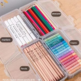 [Gou] 1 Hộp Đựng Bút Chì Dung Tích Lớn Chất Liệu PP Hộp Bút Chì Trong Suốt Có Thể Xếp Chồng Đồ Dùng Văn Phòng Hộp Sắp Xếp Lưu Trữ VN