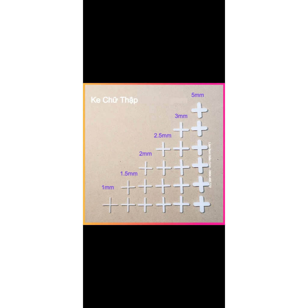 500 Cái Ke chữ thập-Ke dấu cộng-Ke nhựa chữ thập hỗ trợ ốp lát gạch, cân bằng gạch-Nhựa nguyên sinh chất lượng cao FE123
