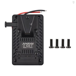 Andoer V-lock Pin Mặt Sau Tấm Adapter Thay Thế Cho Pin V-Mount