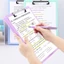 Hộp lưu trữ kẹp thư mục A4 GREAT, Tấm viết dung lượng lớn đa chức năng, Lưu trữ viết di động Tích hợp Thư mục giấy kiểm tra sinh viên