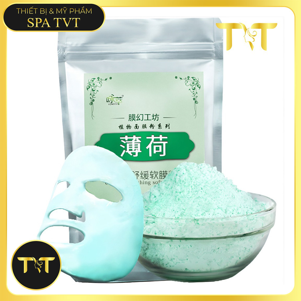 Mặt Nạ Bạc Hà Collagen Cho Da Dầu Da Mụn, Mát Lạnh Cấp Ẩm, Làm Dịu Da, Dùng Cho Spa & Cá Nhân