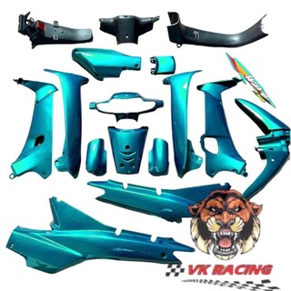 (Đọc kĩ tùy chọn) Dàn áo wave nhỏ - wave alpha xanh ngọc - tặng tem
