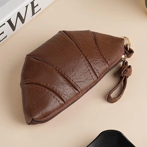 Túi Croissant 2025 Niche Mini Retro Túi Chìa Khóa Dây Ví Đựng Tiền Xu