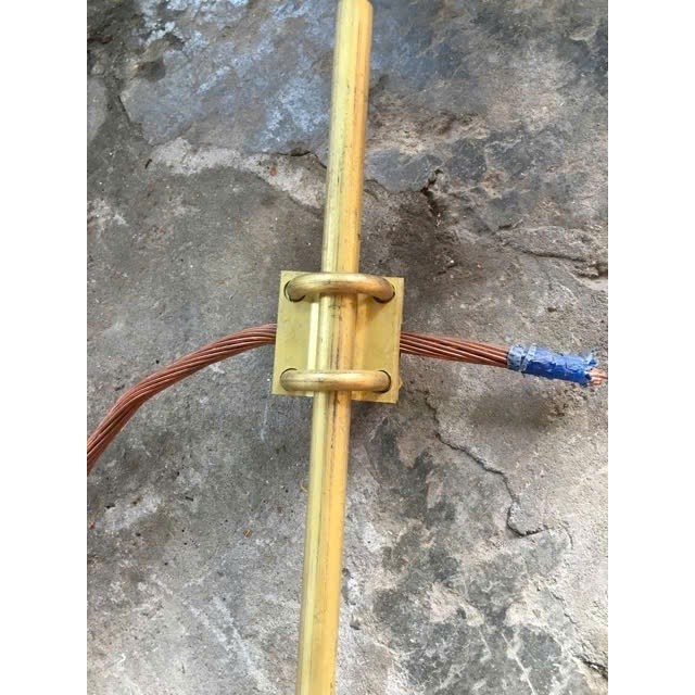 Kẹp xiết cáp tiếp địa chữ u đồng vàng,kẹp cọc và dây cáp tiếp địa,ốc xiết cáp,ốc siết cáp,kẹp tiếp địa chữ u,ốc cà na