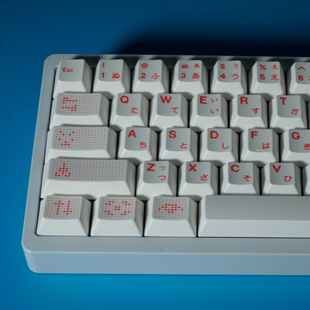 Pbt AI Keycaps Trắng Nhật Bản Keycap Dye Sub Cherry Profile Key Cap cho bàn phím cơ MX | BigBuy360 - bigbuy360.vn