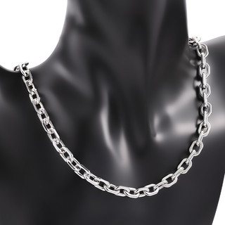 Thép không gỉ hình bầu dục Cross Chain diy Trang sức Vòng cổ Vòng tay Phụ kiện bảo quản màu sắc