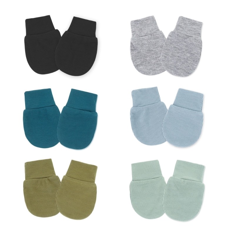 DASBSUG Co Giãn Cổ Tay Chống Trầy Xước Găng Tay Tập Đi Cho Bé Trai Bé Gái 0-12 Tháng Cotton Găng Tay Bé Thoáng Khí Gl