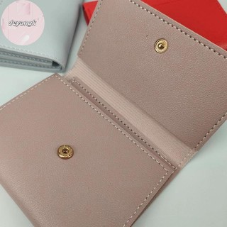Deyangk Nữ Tối Giản Ví Ngắn Mới Dễ Thương Ví Nữ Hasp Nhỏ Bé Gái Đựng Thẻ Tín Dụng Đa Năng Da Đồng Xu Ví VN