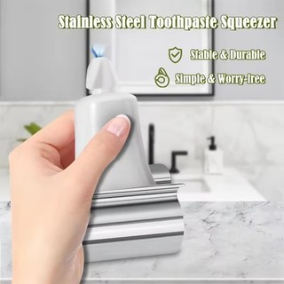 Chắc Chắn Bền Thép Không Gỉ Kem Đánh Răng Bóp Kẹp Di Động Xoay Được Loại Con Lăn Sữa Rửa Mặt Đồ Vệ Sinh Bóp