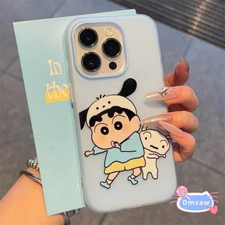 Ốp Điện Thoại Màu Hồng Dễ Thương Giai Điệu Crayon Shin-chan Cho OPPO Find X8 Pro Reno 5 6 5K A79 A97 A78 A57 A77 A55 A56 A53s 5G 2020 2022 5G 4G Vỏ Hoạt Hình Ngộ nghĩnh Màu Kẹo Vỏ Chống Sốc