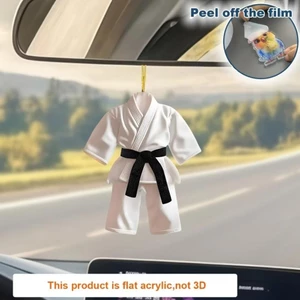 FANIELLAPOWELL 5 Móc Khóa Mặt Dây Chuyền, Quần Áo Taekwondo Thể Thao Theo Chủ Đề Trang Trí Quyến Rũ, 2D Phẳng Acrylic Treo Trang Trí Quà Tặng