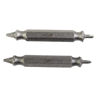 [Fuxin] 2 chiếc 0 # Máy nhổ vít bị hư hỏng với mũi khoan Công cụ loại bỏ vít bị hỏng 2-3mm