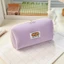 Đơn giản vải nhung hoạt hình nhỏ Hộp đựng bút chì bánh mì Macaron Niche Túi văn phòng phẩm sinh viên có giá trị cao có lớp xen kẽ