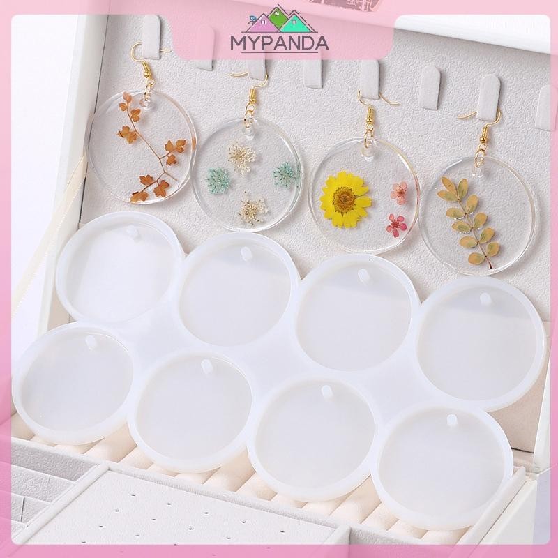 MYPANDA Khuôn Nhựa Silicone 8/12 Chiếc Cho Trang Sức DIY, Ép Epoxy, Tạo Móc Khóa Handmade