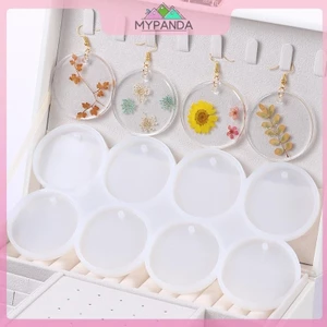 MYPANDA Khuôn Nhựa Silicone 8/12 Chiếc Cho Trang Sức DIY, Ép Epoxy, Tạo Móc Khóa Handmade