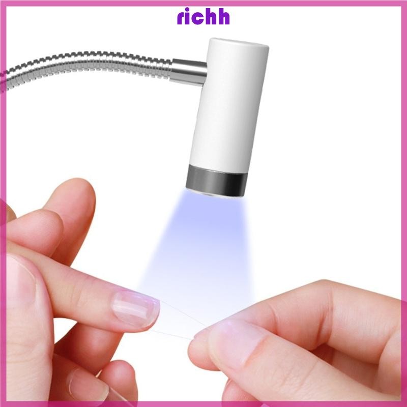 Richh Đèn LED Mini USB Máy Sấy Móng Tay, Nhanh Khô, Nghệ Thuật, Dùng Cho Gia Đình