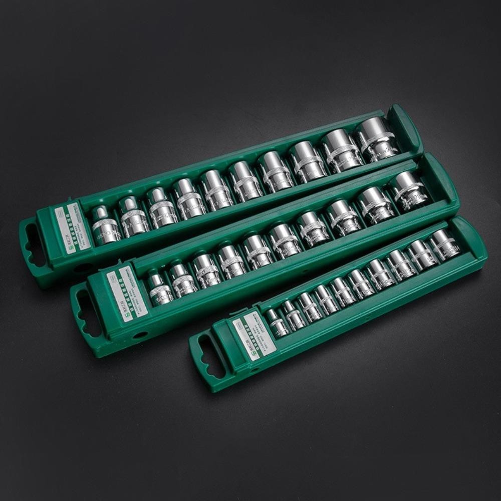 Bộ đầu cờ lê ORDOBOX, 1 / 4 3 / 8 1 / 2 Ổ cắm lục giác ngắn, Ổ cắm dụng cụ Ratchet Đai ốc sâu có tay cầm Cờ lê