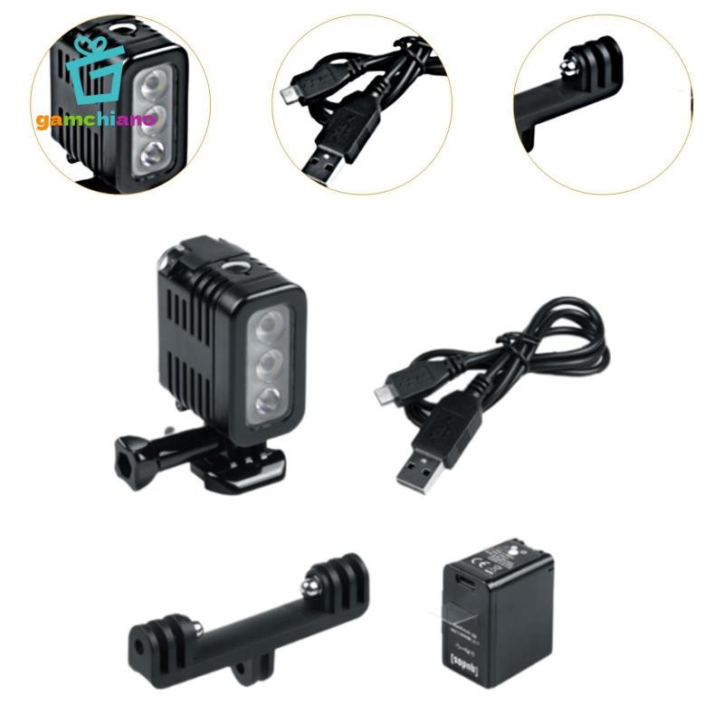 Đèn lặn dưới nước 45M Đèn Video cho máy ảnh thể thao