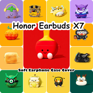 [imamura] Dành cho tai nghe Honor Earbuds X7 Vỏ silicon mềm hoạt hình Vỏ tai nghe đơn giản NO.3