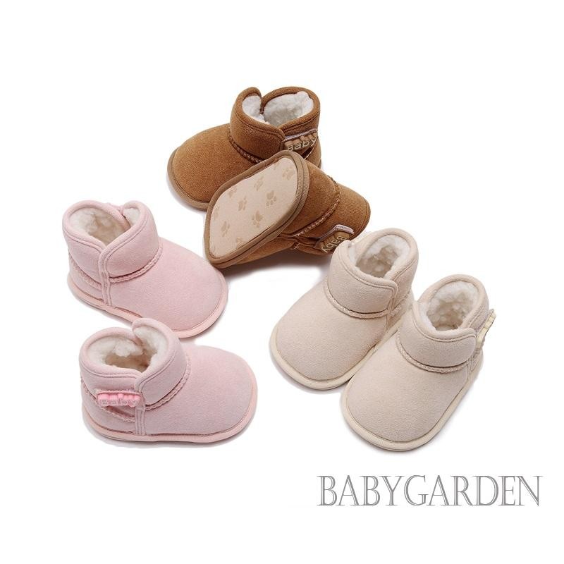 / / -Baby Girls Boys Giày bốt đến mắt cá chân chống trượt Sơ sinh mùa đông tuyết đế ấm áp Giày đi bộ thông thường