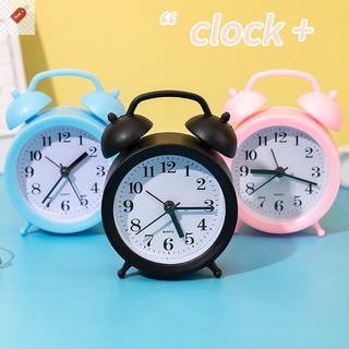 ALIK 1PC Trang Trí Nhà Cửa Đồng Hồ Báo Thức Nhỏ Sáng Tạo Tròn Đồng Hồ Báo Thức Di Động Để Bàn Đồ Trang Trí VN