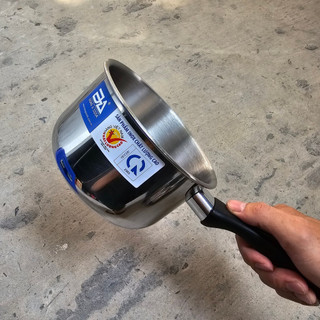 Nồi bột inox đáy từ nắp kính,nồi quánh khuấy bột, nồi quánh 14cm,16cm - Nồi bột Đông Á