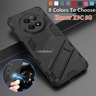 Honor X9C 5G Vỏ Giáp Chống Sốc Cho Honor X9C X 9C HonorX9C 5G 2024 Vỏ Điện Thoại Thời Trang Chống Rơi Bảo Vệ Cứng Mặt Sau Giá Đỡ Vỏ Stent