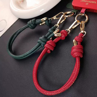 Dây đeo điện thoại di động ngắn điều chỉnh được, chống mất, chất liệu PU