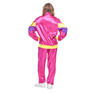 Phụ Nữ thập niên 80 Retro Vỏ Phù Hợp Với Người Lớn Thời Trang Hippie Đảng Halloween Trang Phục Cặp Đôi Hip Hop Tracksuit Nữ Nam Phổ Biến Trang Phục Thể Thao