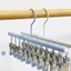 Kẹp tất YICA, Thanh treo móc quần áo bằng thép không gỉ chống gió, Giá phơi quần áo 10 kẹp đa chức năng