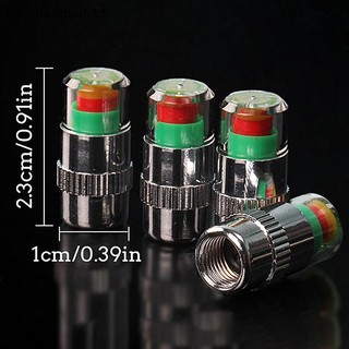 [BBNZDD] 4 Cái / bộ Chỉ báo áp suất lốp ô tô Đồng hồ đo áp suất lốp Cảm biến van cảnh báo BVAH