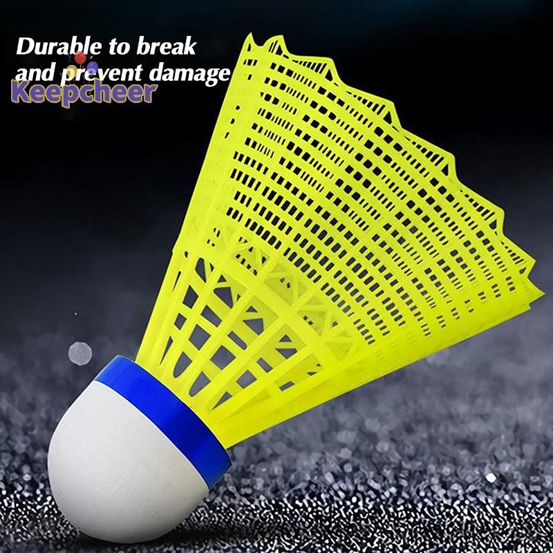 [Keepcheer] 1 CÁI Cầu Lông Nhựa Cầu Lông Vàng Trắng Học Sinh Cầu Lông Nylon [Mới]