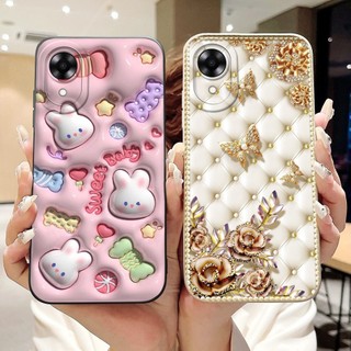 Vỏ Hoạt Hình Cho OPPO A17 CPH2477 / A17K CPH2471 Ốp Lưng Điện Thoại Gấu Trúc Dễ Thương Thỏ Mềm Silicon Cho OPPOA17 A 17K Ốp Lưng