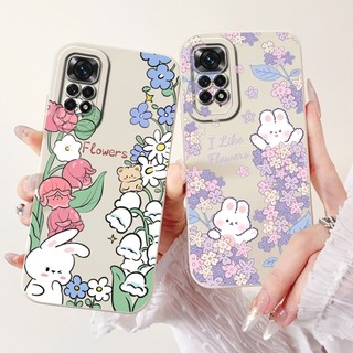 Ốp lưng Xiaomi Redmi Note 11 Pro 5G 4G Note11 11S Vỏ bảo vệ ống kính thỏ gấu trúc dễ thương Vỏ điện thoại silicon mềm bảo vệ ống kính