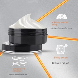 Bùn làm tóc RISEDOT, Bùn tạo kiểu tóc mềm mại tự nhiên 80g, Kiểu dáng lâu trôi Matte Hair Wax Dụng cụ tạo kiểu tóc