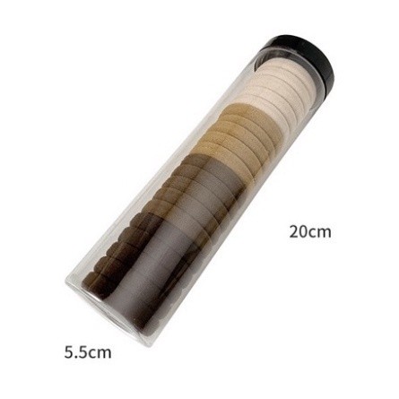 20 dây chun buộc tóc trơn màu Vintage co giãn mềm mại phong cách Hàn Quốc,