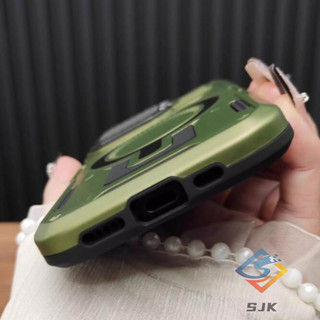 Ốp Lưng Cứng Giáp Quân Sự Cho iPhone 16 / 15 / 14 / 13 / 12 Pro Max / Plus Từ Tính Có Nắp Ống Kính Lật Bảo Vệ Camera Chống Sốc Hạng Nặng