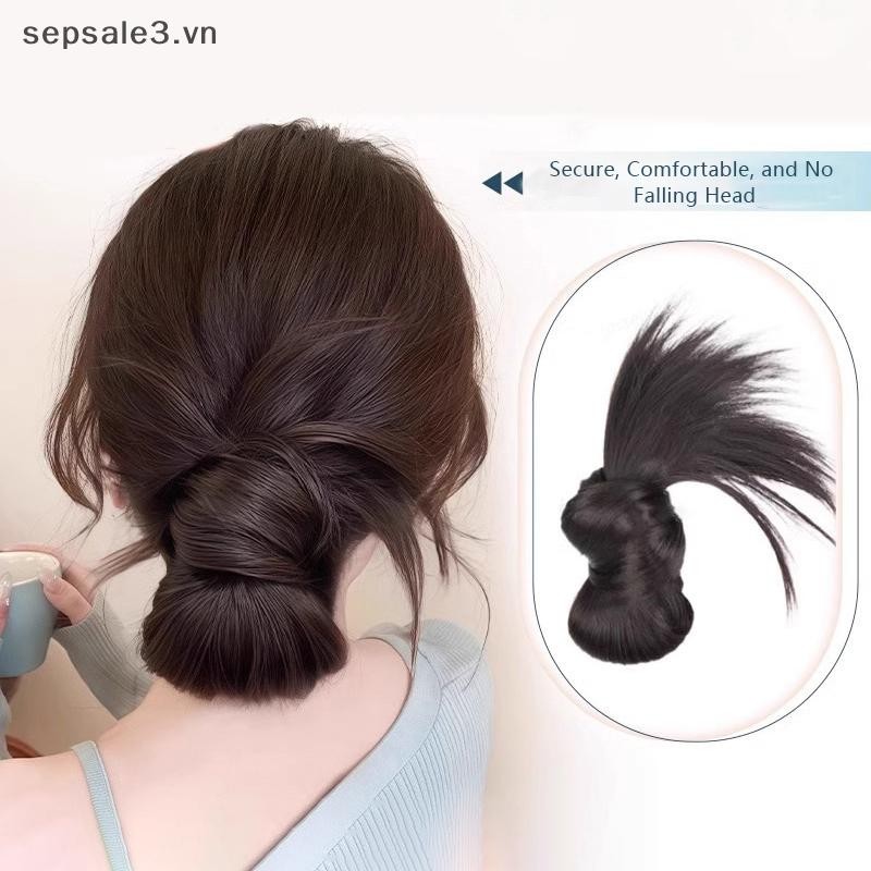 # sepsale # Women Half-tie Hair Claw Shuttlecock Lazy Meatball Cua Kẹp Tóc Giả Bắt Kẹp Phụ Kiện Tóc Đuôi Ngựa Cao.