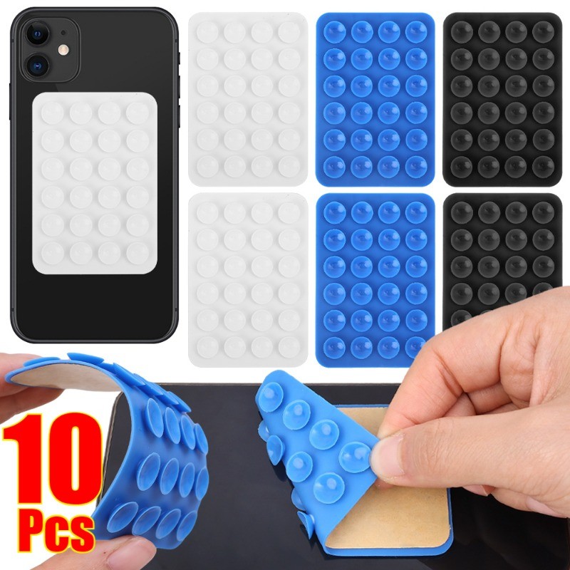 Giá đỡ cốc hút silicon dày - Miếng đệm hút cao su silicon dính lưng bằng điện thoại di động - Giá đỡ điều hướng ô tô chống trượt