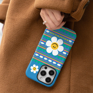 Ốp điện thoại 2 trong 1 Smile Sunflower tương thích với iPhone 15 Pro Max, Apple 16 14 Plus 11 / 12 / 13 Pro Max, vỏ bảo vệ chống sốc mới